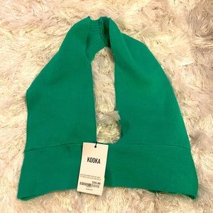 Brand New green open back halter